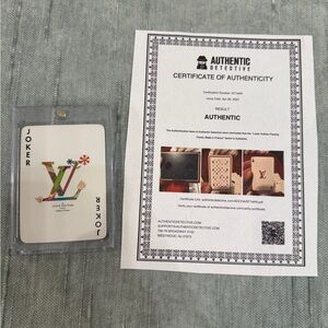RARE Louis Vuitton Murakami Joker Playing Card with COA